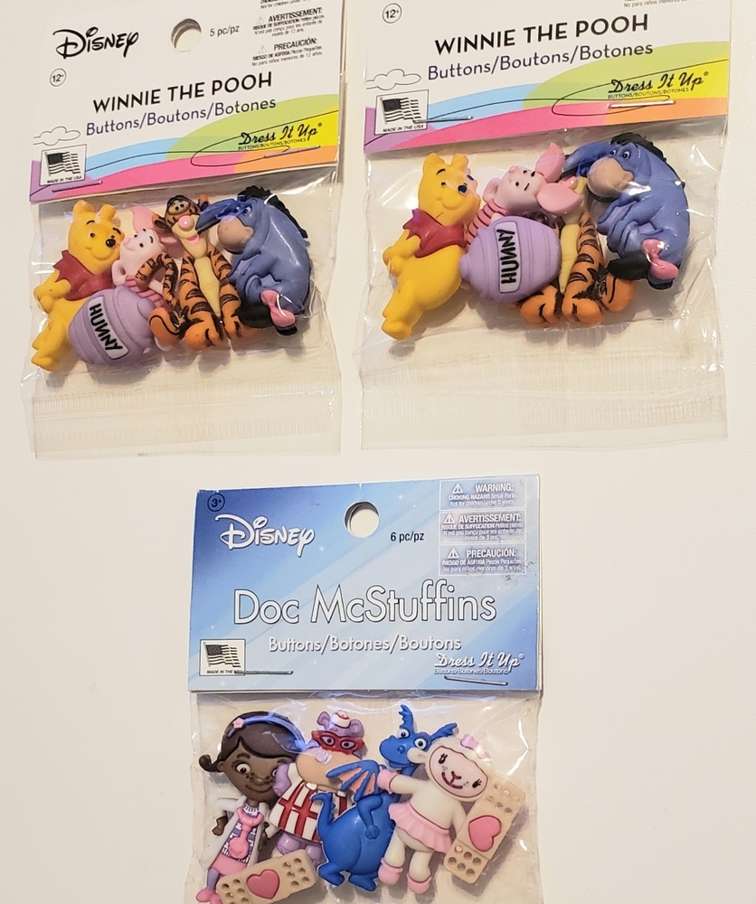 🆕️ Disney Winnie the Pooh / Doc McStuffins Button